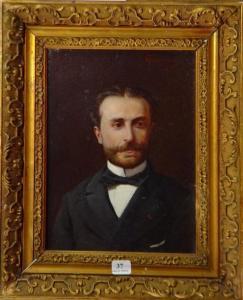 GUACCIMANNI Vittorio 1859-1938,Portrait d'homme,1888,Siboni FR 2015-10-11