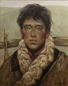 GUANG ZHU 1959,Tibetan boy,1991,Mallams GB 2021-11-24