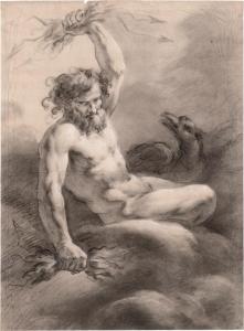 GUARANA Jacopo 1720-1808,Jupiter mit dem Adler, Blitze schleudernd,Galerie Bassenge DE 2023-12-01