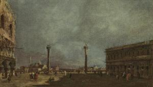 GUARDI Francesco 1712-1793,Venice, the Piazzetta looking south, with a view o,Christie's 2023-12-07