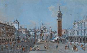 GUARDI Giacomo 1764-1835,View of the Piazza San Marco, Venice,Sotheby's GB 2024-02-03