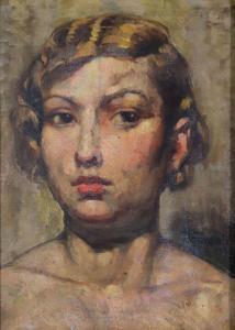 GUARDIOLA BONET Josep Jordi 1869-1950,Portrait de jeune femme,1931,Bayeux Encheres FR 2022-11-11