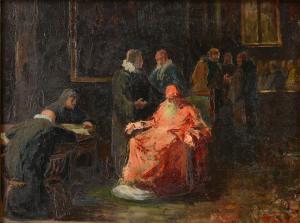 Guarlotti INNOCENTE 1870-1939,Interno con cardinale,Meeting Art IT 2023-10-21