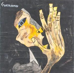 GUAYASAMIN Ivan,portrait of a figure holding a hand up to their fa,888auctions CA 2021-05-20