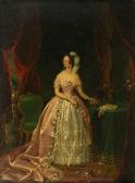 GUBBINS Henrietta 1800-1900,A portrait of Lady Cecilia des Voeux in court dres,Bonhams GB 2004-03-22