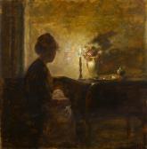 GUDDEN Rudolf 1863-1935,A Candlelit Interior,Sotheby's GB 2022-12-14