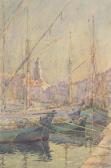 GUDIN Emile 1874-1957,Port de Saint-Tropez,1924,Daguerre FR 2018-04-05
