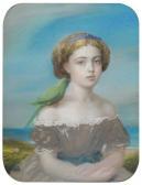 GUDIN Theodore 1802-1880,Portrait présumé d'Elizabeth Gudin,1880,Binoche et Giquello FR 2009-04-10