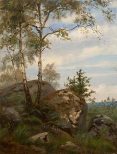 GUEDY Jules 1805-1876,Paysage aux rochers,Artcurial | Briest - Poulain - F. Tajan FR 2022-09-27