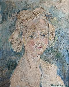 GUELDRY Charles Albert 1884-1973,Portrait d'une jeune femme en buste,Ruellan FR 2024-02-10