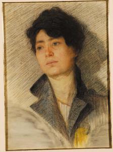 GUERELLO Domenico 1891-1931,Ritratto femminile,Cambi IT 2012-05-29