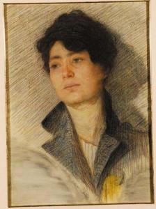 GUERELLO Domenico 1891-1931,Ritratto femminile,Cambi IT 2011-11-17