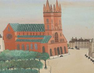 GUERIN Armand Marie 1913-1983,Eglise italienne,Etienne de Baecque FR 2022-11-05