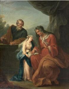 GUERIN François 1740-1795,L'éducation de la vierge,EVE FR 2020-06-22