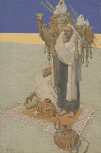GUERIN Jules 1866-1946,Prayer in the desert,Christie's GB 2019-04-29