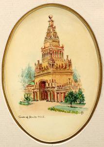 GUERIN Jules 1866-1946,Tower of Jewels,Clars Auction Gallery US 2017-07-16