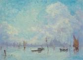 GUERIN LE GUAY André 1872-1945,Lagunas of Venice,Galerie Koller CH 2014-12-03