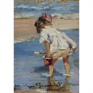 GUERINOT MARILYN 1947,Girl on Beach,Clars Auction Gallery US 2023-07-14