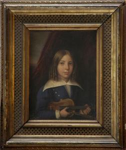 GUERNIER Joseph Joachim 1791-1848,THE YOUNG VIOLINIST,Stair Galleries US 2008-09-13