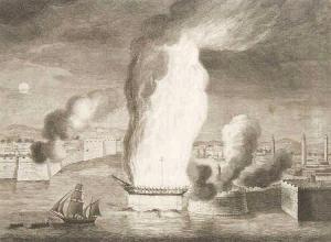 GUERRAZZI John B.,The burning of the American Fregate ,1805,Jeschke-Greve-Hauff-Van Vliet 2015-05-09