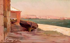 GUERRERO DEL CASTILLO LEOPOLDO,Playa malagueña,1916,Duran Subastas ES 2019-06-25