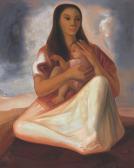 GUERRERO GALVAN Jesús 1910-1973,Mother and Child,1972,Christie's GB 2010-05-27