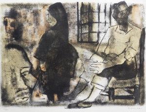 GUERRIER Raymond 1920-2002,Three figures in an interior,Rosebery's GB 2012-10-20