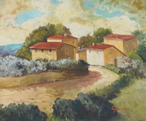GUERRINI Giovanni 1887-1972,Paesaggio toscano,Fabiani Arte IT 2023-05-13