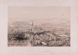 GUESDON Alfred 1808-1876,Pareja de vistas de Sevilla y Granada,Duran Subastas ES 2019-10-24