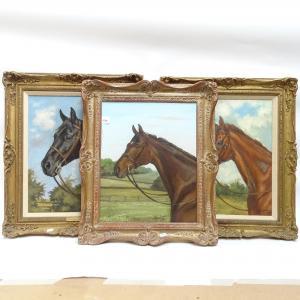 GUEST Alison 1951,horse portraits,Burstow and Hewett GB 2022-05-12