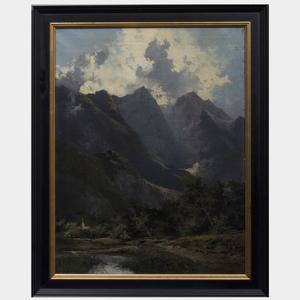 GUGGENBERGER Theodor Otto Michael 1866-1929,Alpine Landscape,Stair Galleries US 2022-02-09