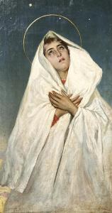 GUIDA Giovanni 1837-1895,Madonna assunta,1892,Errico casa d'aste IT 2022-06-18