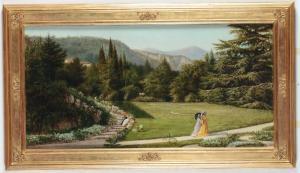 GUIDA Giovanni 1837-1895,Veduta di giardino sul Lago Maggiore,Cambi IT 2014-10-29