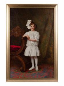 GUIDI Giuseppe 1881-1931,Untitled (Portrait of a Girl in a White Dress),1910,Hindman US 2020-10-14