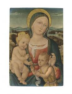 GUIDUCCIO DI GIOVANNI COZZARELLI 1450-1516,Madonna and Child with the Infant Saint John ,Christie's 2016-12-09