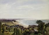 GUIGNÉ Charles 1800-1900,Blick auf Carteret und das Meer,Fischer CH 2008-11-12