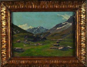GUIGNET L 1800-1900,«Paysage de montagne»,1898,Salles de ventes Pillet FR 2010-07-04