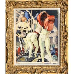 GUILBEAU Honore 1907-1966,Dancers Changing,1935,Ro Gallery US 2011-10-12
