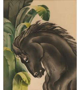 GUILD,Pair black stallion horses,Ripley Auctions US 2010-07-24