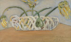 Guillaume Paul 1893-1934,Fleurs fanées dans une corbeille,Gros-Delettrez FR 2022-12-06
