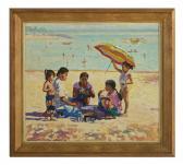 GUILLAUME Pierre 1954,Lunch on the Beach,2006,New Orleans Auction US 2018-01-27