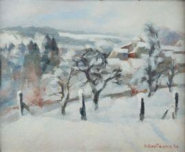 GUILLAUME Victor 1880-1942,Paysage enneigé,1926,Boisgirard - Antonini FR 2021-05-27