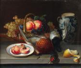 GUILLAUMET 1800-1800,Assiette de pêche et corbeille de fruits,1846,Millon & Associés FR 2011-06-17