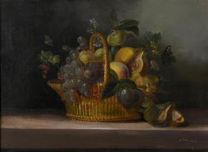 GUILLAUMET 1800-1800,Corbeille de fruits,19th century,Rossini FR 2024-01-25