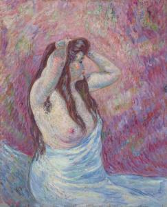 GUILLAUMIN Armand 1841-1927,Jeune femme nue drapée,1900,Christie's GB 2024-04-10