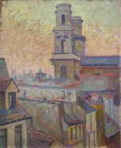GUILLAUMIN Armand 1841-1927,L\’Eglise Saint-Sulpice, Paris,1900,Christie's GB 2024-04-10