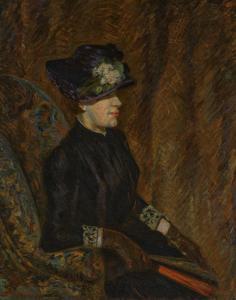 GUILLAUMIN Armand 1841-1927,Madame Guillaumin à l'éventail,1888,Christie's GB 2024-04-10