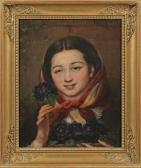 GUILLAUMOT Auguste Etienne,Blumenmädchen beim Verkaufen von Veilchensträußen,1860,Schloss 2017-05-13