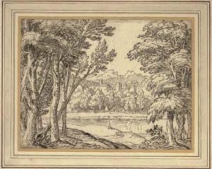 GUILLEROT X 1600-1600,A landscape with a castle and water seen between t,Christie's GB 2006-12-05