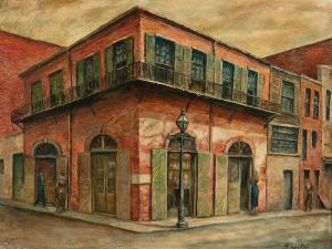 GUILLOT Ann 1875,Street Corner, New Orleans,Neal Auction Company US 2018-11-18